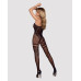 (SALE) Бодистокинг Obsessive Bodystocking F213 S/M/L, имитация кружевного боди и резинки для чулок - Фото №4