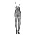(SALE) Бодистокинг Obsessive Bodystocking F213 S/M/L, имитация кружевного боди и резинки для чулок - Фото №6
