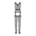 (SALE) Бодистокинг Obsessive Bodystocking F217 S/M/L, элегантный силуэтный рисунок, имитация чулок - Фото №6