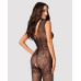 (SALE) Бодістокінг Obsessive Bodystocking F234 S/M/L, абстрактний малюнок, глибоке декольте - Фото №2
