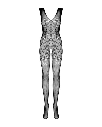 (SALE) Бодістокінг Obsessive Bodystocking F234 S/M/L, абстрактний малюнок, глибоке декольте - Фото №5