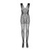 (SALE) Бодістокінг Obsessive Bodystocking F234 S/M/L, абстрактний малюнок, глибоке декольте - Фото №5