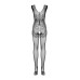 (SALE) Бодістокінг Obsessive Bodystocking F234 S/M/L, абстрактний малюнок, глибоке декольте - Фото №6