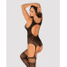 (SALE) Бодістокінг Obsessive Bodystocking F236 S/Ml/L, глибоке декольте, імітація шнурівки - Фото №2