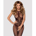 (SALE) Бодистокинг Obsessive Bodystocking G308 S/M/L, халтер, декор в виде татуировки - Фото №1