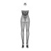 (SALE) Бодистокинг Obsessive Bodystocking G308 S/M/L, халтер, декор в виде татуировки - Фото №6