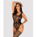 Бодістокінг Obsessive Bodystocking G324 XL/XXL black, силуетний малюнок - Фото №1