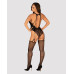 Бодістокінг Obsessive Bodystocking G324 XL/XXL black, силуетний малюнок - Фото №4