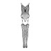 (SALE) Ажурный бодистокинг под паутину Obsessive Bodystocking G325 black S/M/L, черный, комбинезон, имитаци - Фото №5