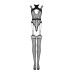 (SALE) Ажурный бодистокинг с отверстиями Obsessive Bodystocking G327 black S/M/L, черный, комбинезон, с дос - Фото №5