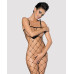 (SALE) Бодістокінг з великим вічком і відкритими грудьми Obsessive Bodystocking N102 S/M/L, чорний - Фото №1