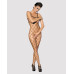 (SALE) Бодістокінг з великим вічком і відкритими грудьми Obsessive Bodystocking N102 S/M/L, чорний - Фото №2
