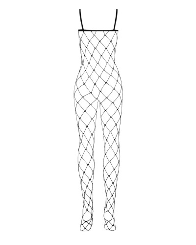 (SALE) Бодістокінг з великим вічком і відкритими грудьми Obsessive Bodystocking N102 S/M/L, чорний - Фото №4