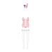 Еротичний костюм зайчика Obsessive Bunny suit 4 pcs costume pink S/M, рожевий, топ з підв’язками, тр - Фото №5
