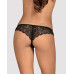 Мереживні танга з доступом Obsessive Contica crothchles thong L/XL, чорні - Фото №2