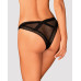 (SALE) Мереживні трусики із заниженою талією Obsessive Estiqua panties M/L, чорні - Фото №2