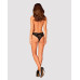 (SALE) Мереживні трусики із заниженою талією Obsessive Estiqua panties M/L, чорні - Фото №4