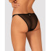 Напівпрозорі трусики з підвіскою Obsessive Ivannes panties black S/M, чорні - Фото №2