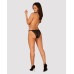 Полупрозрачные трусики с подвеской Obsessive Ivannes panties black L/XL, черные - Фото №4