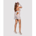 Эротический кружевной костюм медсестры Obsessive Medica dress 5pcs costume L/XL, сорочка, перчатки, - Фото №4