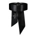 Атласна пов’язка маска Obsessive Blindfold black One size, чорна - Фото №2