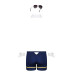 Еротичний костюм пілота Obsessive Pilotman set 2XL/3XL, боксери, манжети, комір з краваткою, окуляри - Фото №6