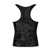 Мужская полупрозрачная майка-борцовка с узором Obsessive T103 tank top S/M/L, черная - Фото №6