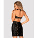 Платье под змеиную кожу Obsessive Vivianty dress XS/S, черное - Фото №2