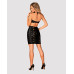 Платье под змеиную кожу Obsessive Vivianty dress XS/S, черное - Фото №4