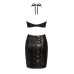 Платье под змеиную кожу Obsessive Vivianty dress XS/S, черное - Фото №6