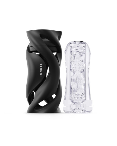 Мастурбатор Dorcel DEEP BLOW BLACK, подвійне використання - Фото №1