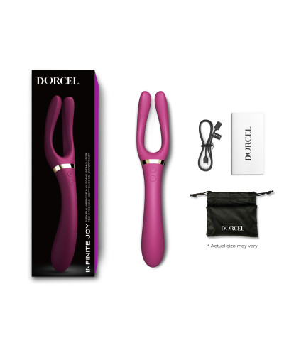 Вибратор-стимулятор Dorcel INFINITE JOY PLUM, многофункциональный, унисекс - Фото №6