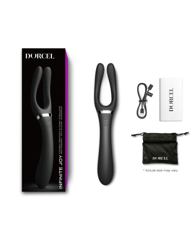 Вібратор-стимулятор Dorcel INFINITE JOY BLACK, багатофункціональний, унісекс - Фото №6