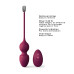 Вагинальные шарики Dorcel LOVE BALLS PLUM, вибрации и движения внутреннего шарика, пульт ДУ - Фото №3