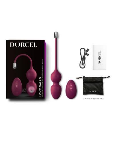 Вагинальные шарики Dorcel LOVE BALLS PLUM, вибрации и движения внутреннего шарика, пульт ДУ - Фото №6
