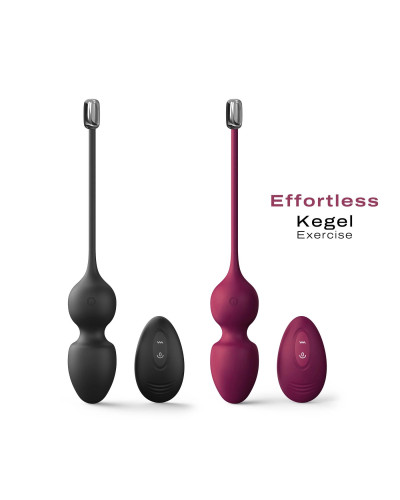 Вагинальные шарики Dorcel LOVE BALLS PLUM, вибрации и движения внутреннего шарика, пульт ДУ - Фото №7