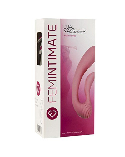 Вібратор Femintimate Dual Massager вагінально-кліторальний з чохлом для зберігання, 2 мотора - Фото №2