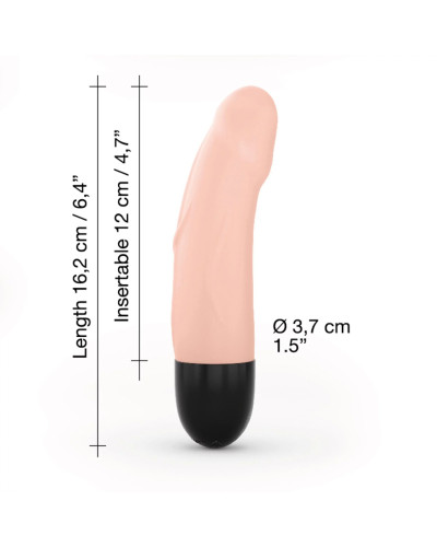 Вибратор Dorcel Real Vibration S Flesh 2.0, диам 3,7см, перезаряжаемый, для точки G - Фото №4