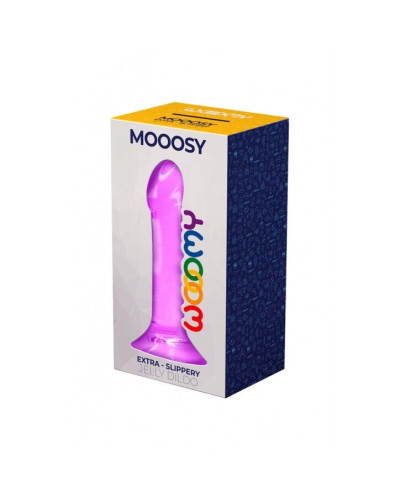 Дилдо Wooomy Mooosy, з присоскою, сумісний з трусиками для страпона, довжина 18 см, діаметр 4,5 см - Фото №2