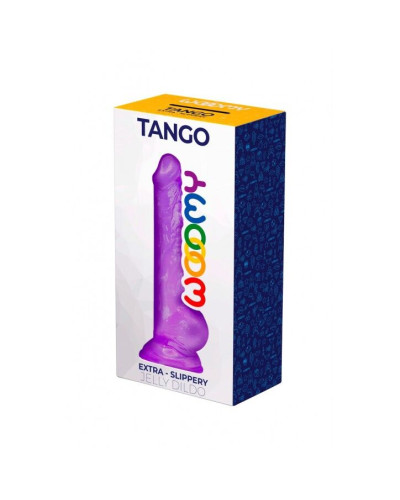 Фалоімітатор Wooomy Tango, з присоскою, довжина 18 см, діаметр 3,2 см - Фото №2