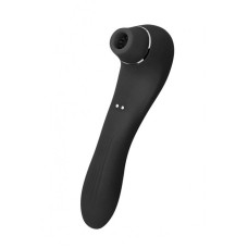 Вакуумный стимулятор с вибрацией Wooomy Smoooch Black Clitoral Suction & Vibration