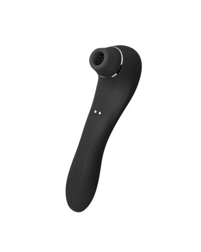 Вакуумний стимулятор з вібрацією Wooomy Smoooch Black Clitoral Suction & Vibration - Фото №1