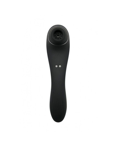 Вакуумний стимулятор з вібрацією Wooomy Smoooch Black Clitoral Suction & Vibration - Фото №2