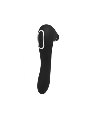 Вакуумний стимулятор з вібрацією Wooomy Smoooch Black Clitoral Suction & Vibration - Фото №3