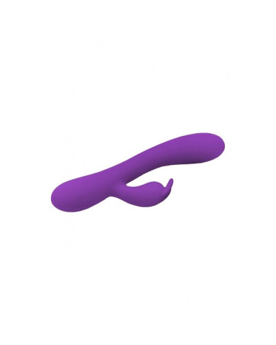 Вібратор-кролик Wooomy Gili-Gili Vibrator with Heat Purple, відросток з вушками, підігрів до 40°С - Фото №2