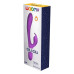 Вібратор-кролик Wooomy Gili-Gili Vibrator with Heat Purple, відросток з вушками, підігрів до 40°С - Фото №4
