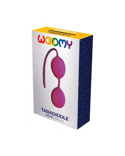 Вагинальные шарики Wooomy Taradiddle Kegel Ball, диаметр 3,5 см, масса 54 г - Фото №3
