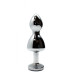 Металева анальна пробка Wooomy Lollypop Double Ball Metal Plug Blue S, діаметр 2,8см, довжина 8,5см - Фото №2