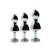 Металева анальна пробка Wooomy Lollypop Double Ball Metal Plug L, діаметр 3,5 см, довжина 10,5 см - Фото №4