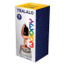 Металлическая анальная пробка Wooomy Tralalo Rose Gold Metal Plug Size M, диаметр 3,4 см, длина 8 см - Фото №2